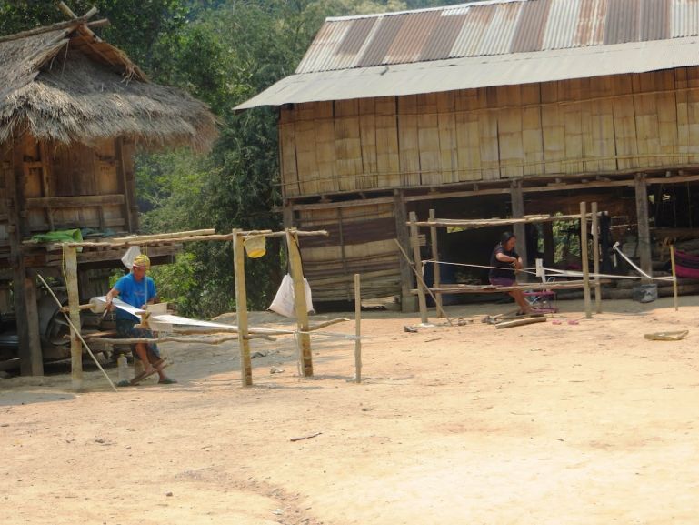 Local House in rural area of Muang Sing , Laos